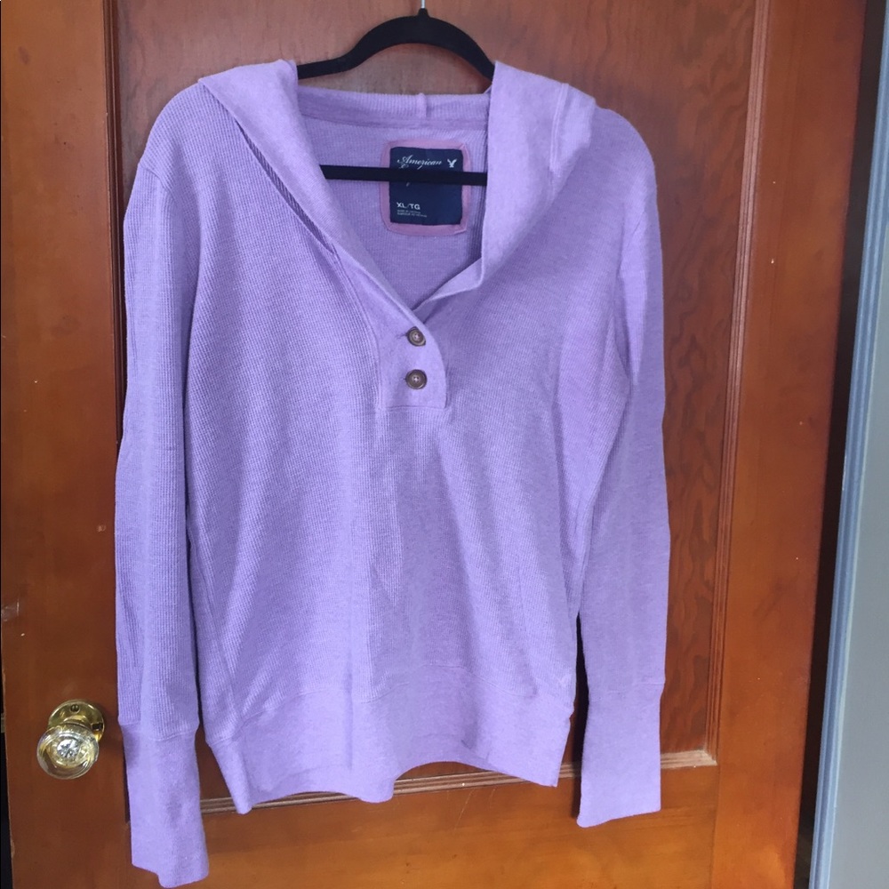 Hooded Thermal Henley Top